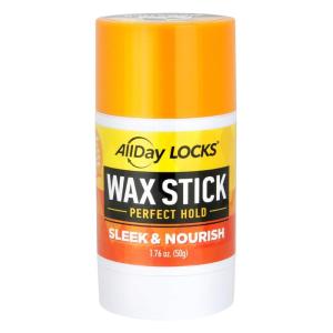 AllDay Locks Wax Stick – Hair Styling Edge Control Slick Stick, Strong Hold for Slick Backs, Natural Styles, Side Parts, and More, Wax Stick for Men and Women – 1.76 oz