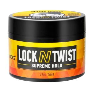 AllDay Locks Lock N Twist Supreme Hold – Extreme Styling Control for Locs, Microlocs, Twists, and Retwists, Provides Edge Control, Strong Hair Gel for Women and Men – 5 oz Jar(Grape)